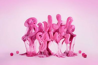 Do not play with your food: sickly sweet lettering