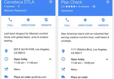 Google now lets you order food delivery, straight from search results