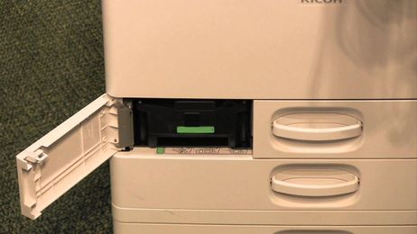 How to Change the Waste Toner Bottle in a Ricoh MP C3503