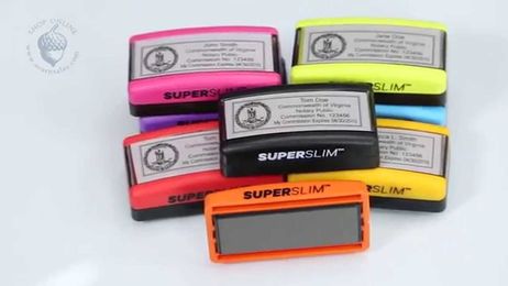 How to Re-ink a Super Slim Stamp