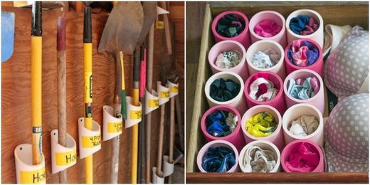9 Surprising Ways to Organize Everything With PVC Pipe