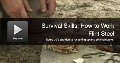 Survival Video: How to Work With Flint and Steel
