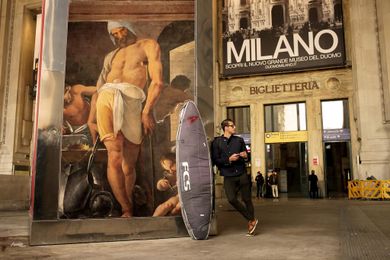 A World Where Outdoor Advertising is Replaced by Classical Paintings