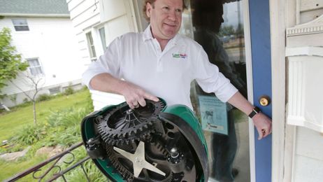 Robotic mower trims mowing time