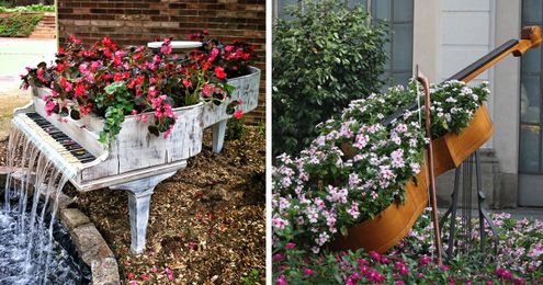 15+ Ways To Recycle Your Old Furniture Into A Fairytale Garden
