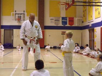 Karate students learn self-defense against bullies