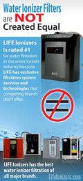 What toxins do water ionizers filter out? Benefits of LIFE Water Ionizers