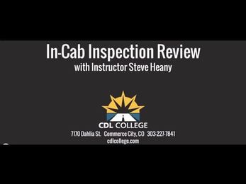 Pre-Trip Inspection: In-cab Inspection