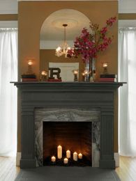 How to Make a Fireplace Mantel Using an Old Door Frame