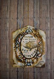 Teach a Man to Fish Phrase Hanging Wall Plaque