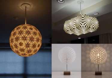 3D Printed Lamps by Robert Debbane
