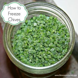 How to Preserve Chives