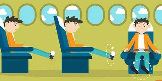 7 simple exercises that will help you get through a long flight 
