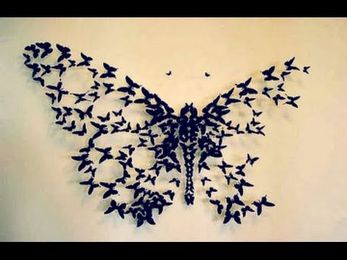 How to cut paper butterflies