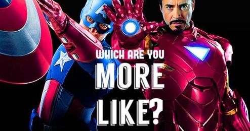 Are You More IRON MAN or CAPTAIN AMERICA?