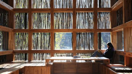 How a Twig-Covered Glass Library Saved a Tiny Chinese Village