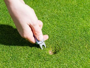 How to repair a pitch mark correctly