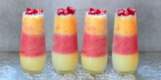 These Triple-Layer Piña Coladas Are Liquid Vacation