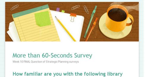 More than 60-Seconds Survey