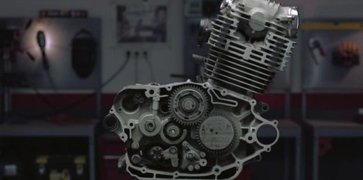 Watch a bike engine disintegrate one millimeter at a time