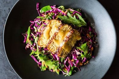 All About Tempeh (plus a Mizuna Salad with Miso)