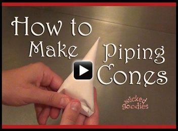 How to Make Parchment Paper Piping Cones for Cake Writing and Decorating