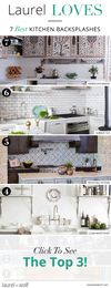Laurel Loves 7: Kitchen Backsplashes