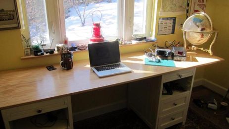 Fir plywood is a tough, cheap work surface