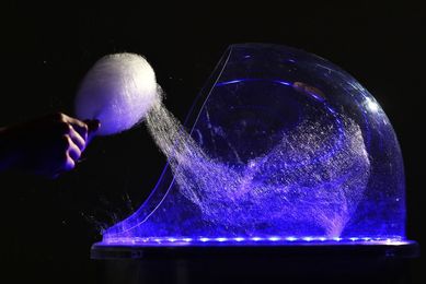 Cotton Candy Machine Works at 60 MPH