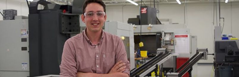 Intern gets a close-up look at the world of precision manufacturing