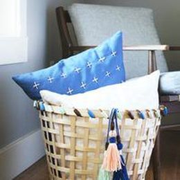 Give an Inexpensive IKEA Basket a Colorful Makeover