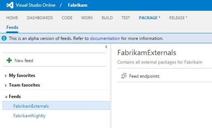 Announcing Package Management support for VSO/TFS