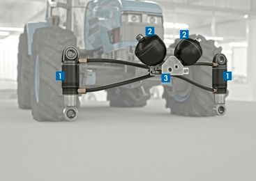 Adaptive suspension system keeps tractors comfortable and flexible