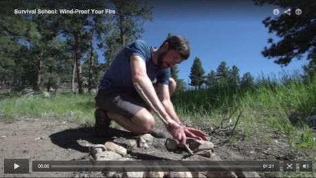 Survival School: Windproof Your Fire