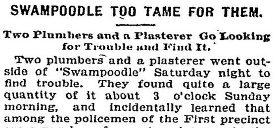 Two Plumbers and a Plasterer Go Looking for Trouble and Find It (1895)
