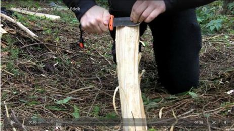 Survival Lab: Carve a Feather Stick