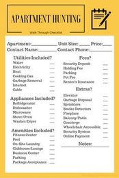 Going on An Apartment Tour? Take This Checklist