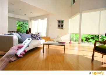 Motorized Somfy Shades & Drapes