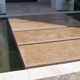 Serene Entrance Over Floating GFRC Stones