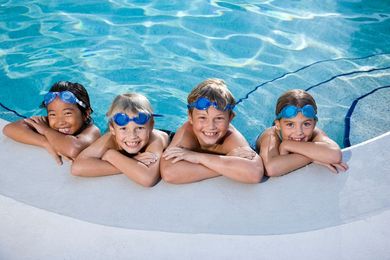 How can pools be kept safe for children?