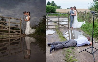 How to Shoot a Wedding Photo with Reflections