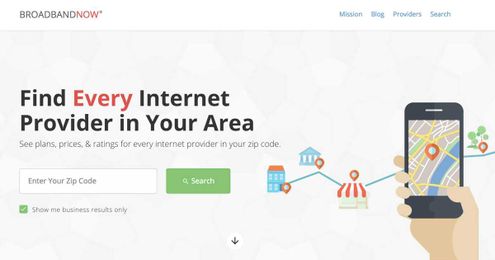 BroadbandNow: Internet Providers in Your Zip Code