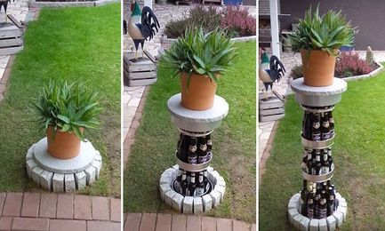 Garden ornament rises out of lawn to reveal amazing hidden BEER FRIDGE