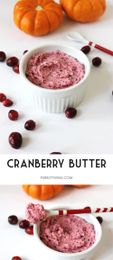 Raw cranberry butter made from 3 ingredients |