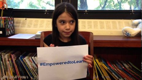 More than 500 books! Leilani shares why she loves the PS 184 library.