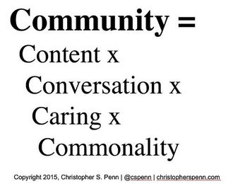 Community is king: a simple equation