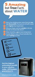 5 Amazing but True Facts about Water. Benefits of Alkaline Water