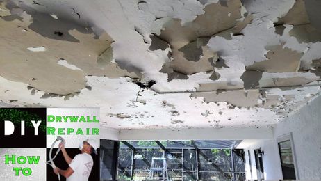 How to make an ugly drywall ceiling beautiful again