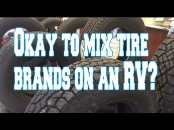 Okay to mix tire brands on an RV?