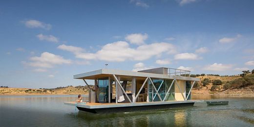This amazing prefabricated floating home can be shipped anywhere in the world